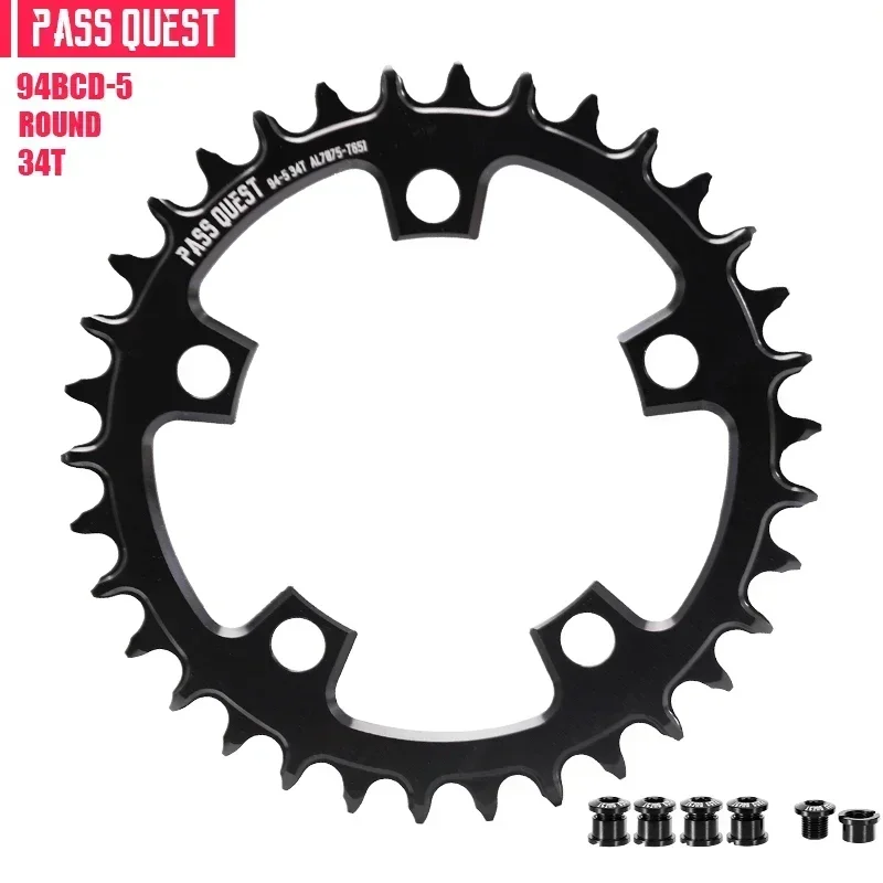 94 bcd自転車チェーンリング、10/11/12スピード、32t/34t/36t/38t/40t