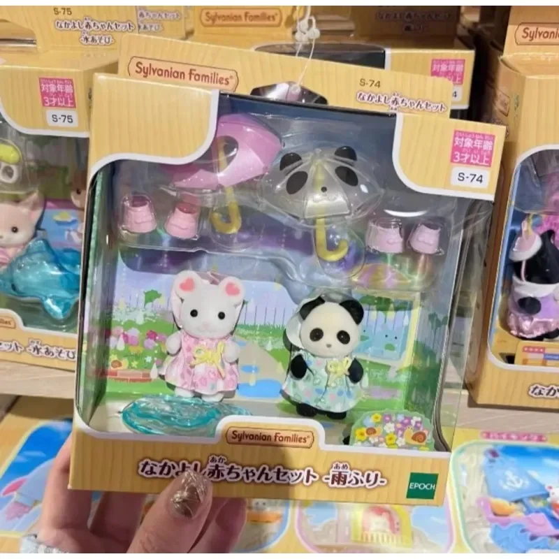 Sylvanian Families Blind Sleutelhanger Accessoires Figuren Originele Baby Dress Up Kinderen Speelgoed Meisje Speelgoed Keukens Familie Serie Cadeausets
