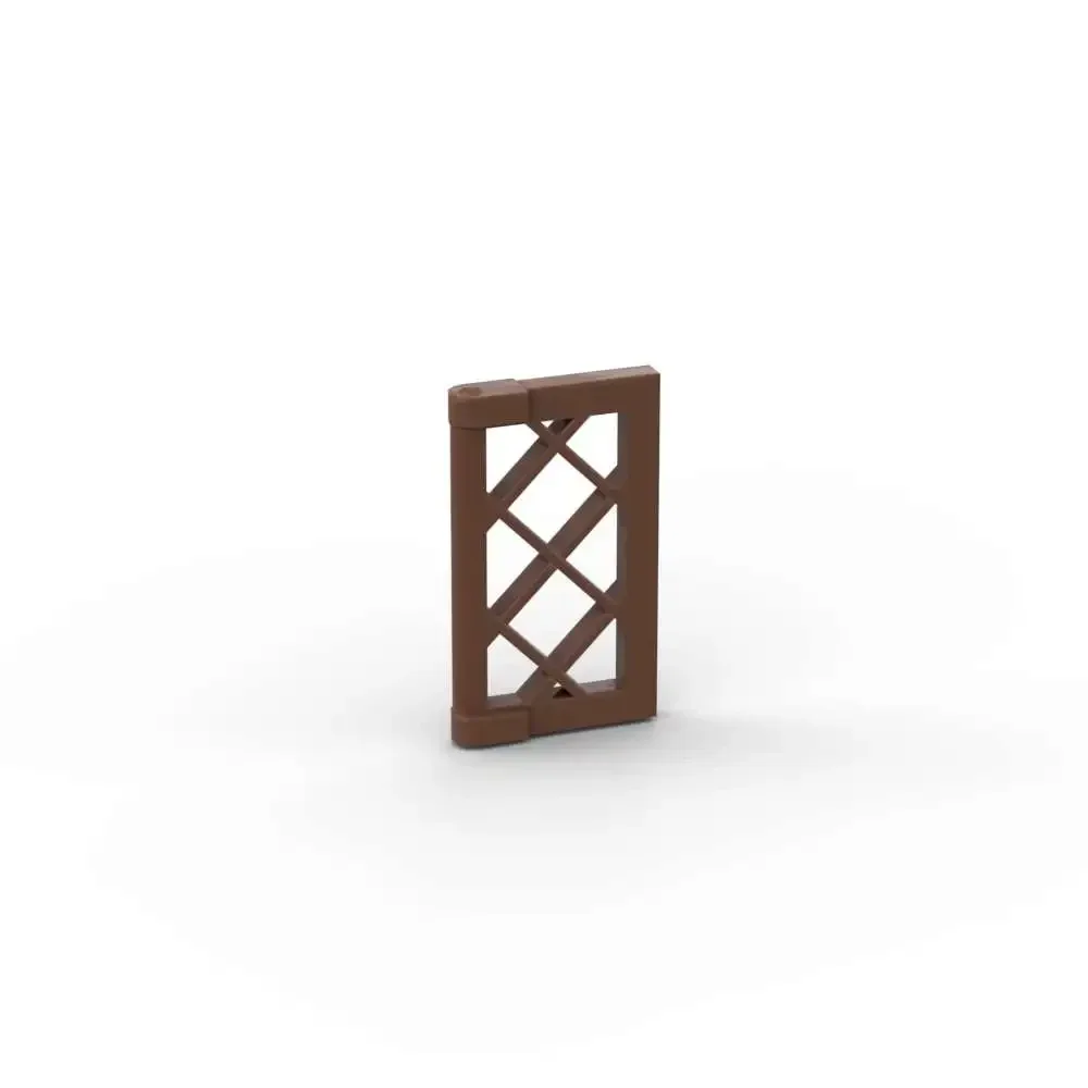 MOC 10PCS Bricks 60607 Window 1x2x3 Pane Latticed with Thick Corner Tabs Building Blocks Glass Shutter Particle DIY Toy Kid Gift
