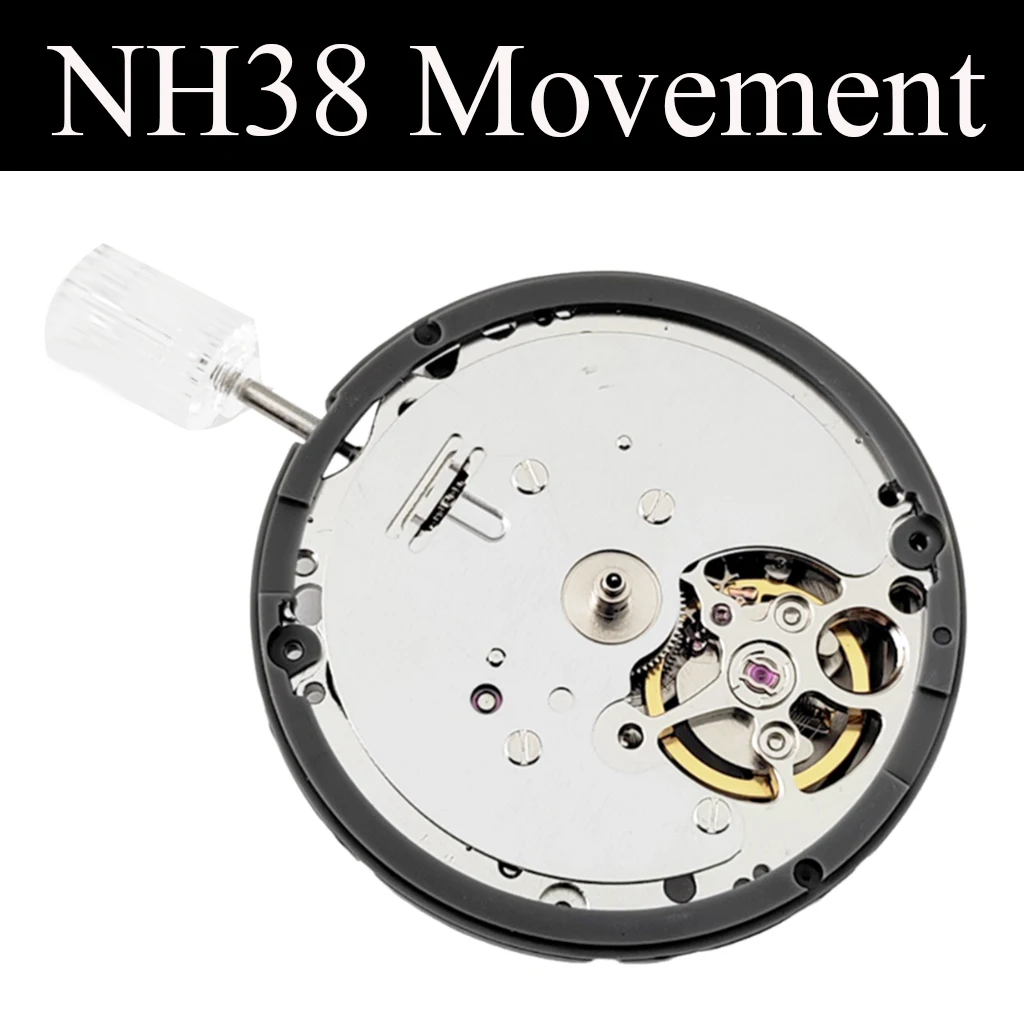 

NH38 Watch Movement High Quality Self-winding 21600 24 Jewels Mechanical Watches Accessory Parts