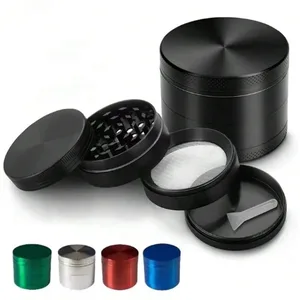 Manuelle Metallkräuter Mühle, 1,6/2 Zoll, Tabak, Gewürz, Pfeffer, Zigarette, Unkraut, Grasdrost, Rauchen, Küchenzubehör Hauptverkäufe Marihuana - №5