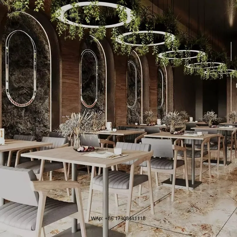 Furniture Restaurant Restaurant Coffee Shop Hotel bar Indoor Tables and Chairs  Sets Commercial Restaurant Furniture
