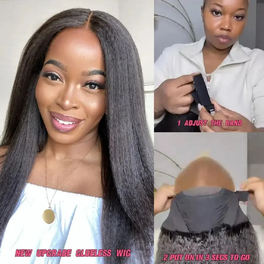 Natural Black 12 40 Inch 13X4 HD Lace Forehead Wig Human Hair 13x4 Straight 180 Density Women Pre-Plucked Closure