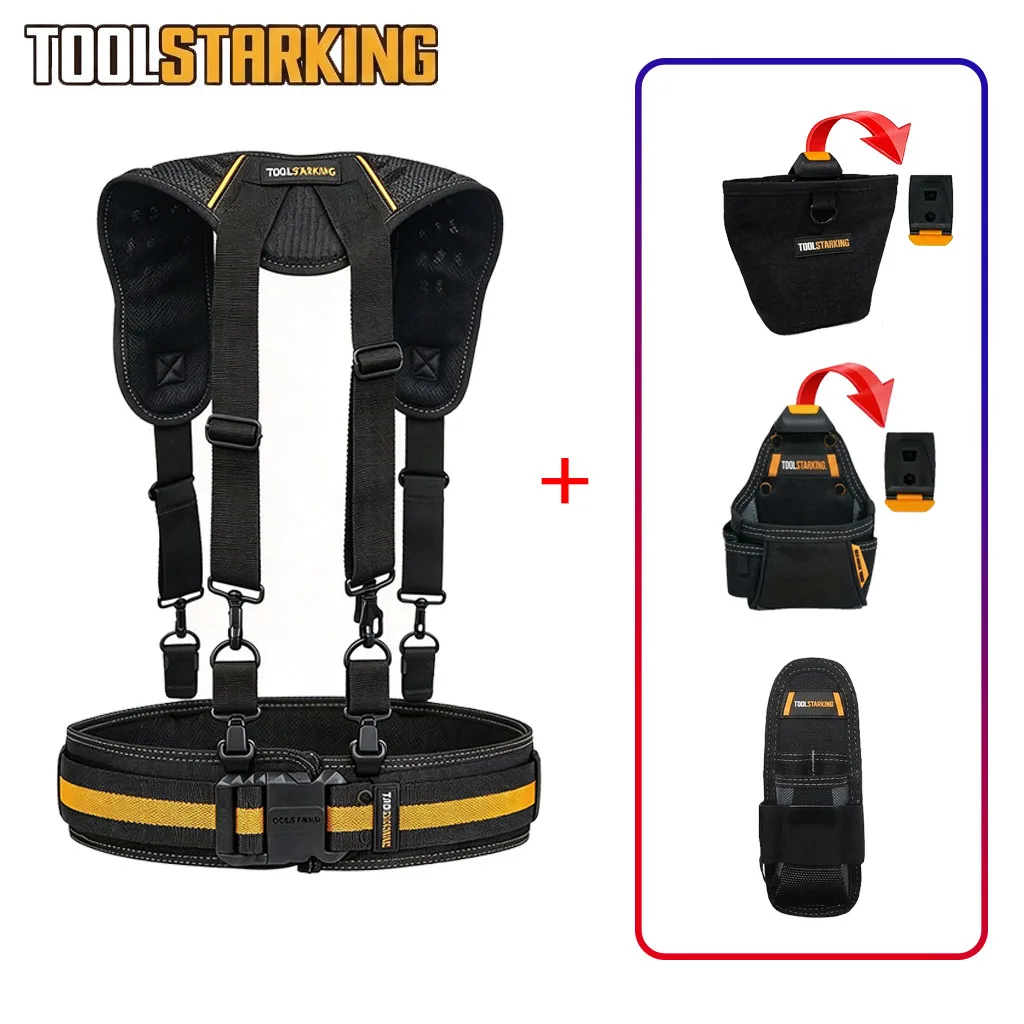 TOOLSTARKING 5‑piece tool kit for minor repair work at home and cottage, storage carry case included