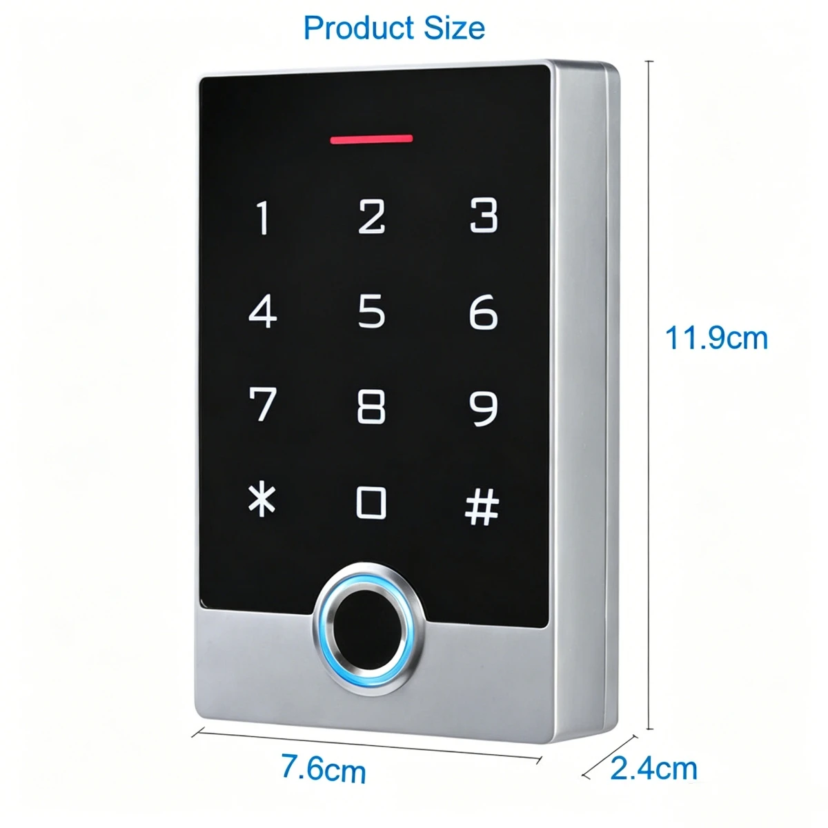Fingerprint Access Control Keypad RFID Card Password Tuya WiFi Door Entry Controller WG26/34 Waterproof Standalone for Apartment view 3