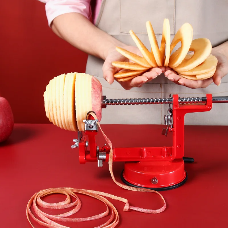 Apple Peeler Corer Slicer with Suction Base Cast Magnesium Apple/Potato Peeler Corer by Spiralizer Durable Heavy Duty Die