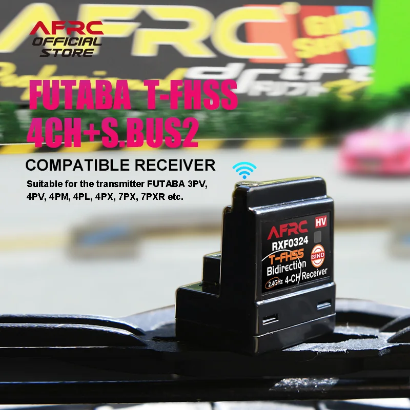 

AFRC RXF0324 2.4GHz 4CH RC Cars Receiver For FUTABA T-FHSS S.BUS2 Remote Control System 10PX 7PXR 7PX 7XC 4PM 4PV 4PLS 4GRS 3PV