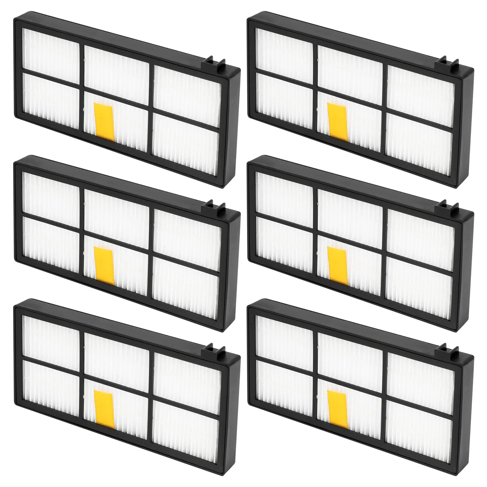 Piezas de Repuesto de filtro HEPA para iRobot Roomba, accesorios de la serie 800, 900, 870, 880, 960, 980, 6 piezas