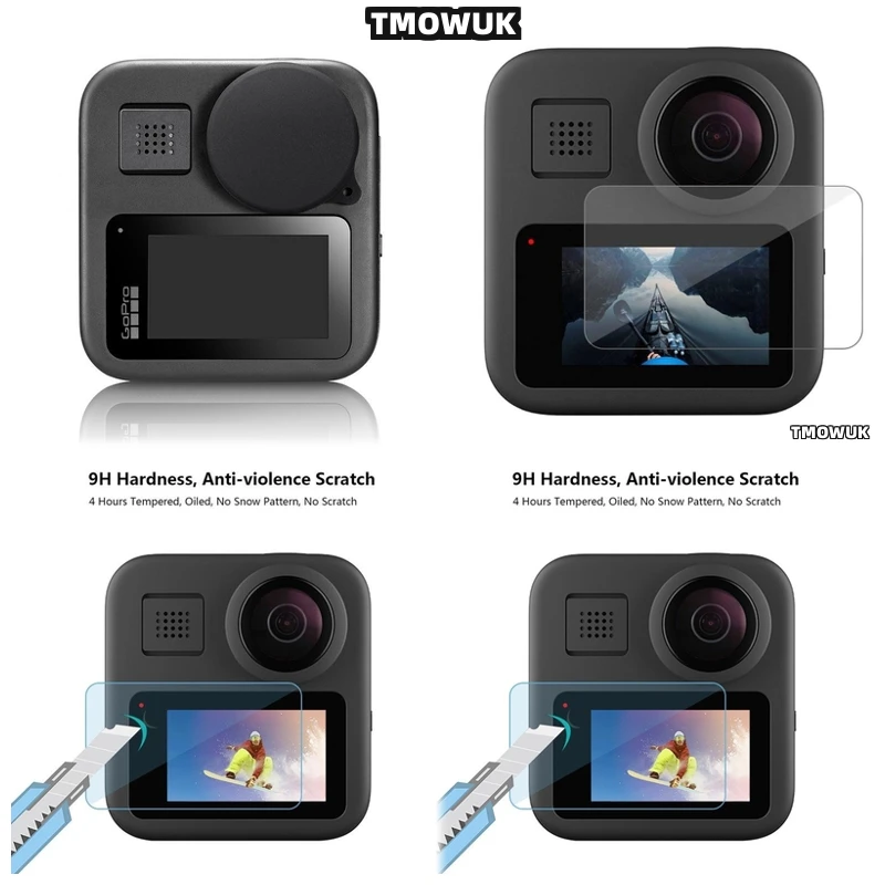 

For GoPro MAX 360 MAX360, Weatherproof Glass, All-Around Camera Shield