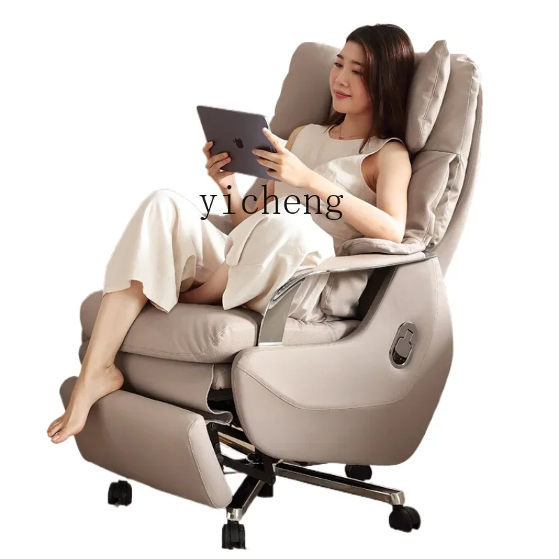 

ZK Reclining Electric Executive Chair Comfortable Cowhide Office Computer Chair Comfortable Long Sitting