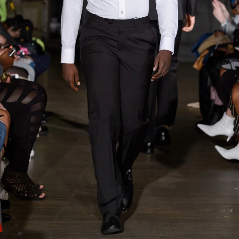 

Men's Black Slim Small Straight Pants 2022 Spring New Fashion Trend Youth Business Casual Casual Loose Trousers