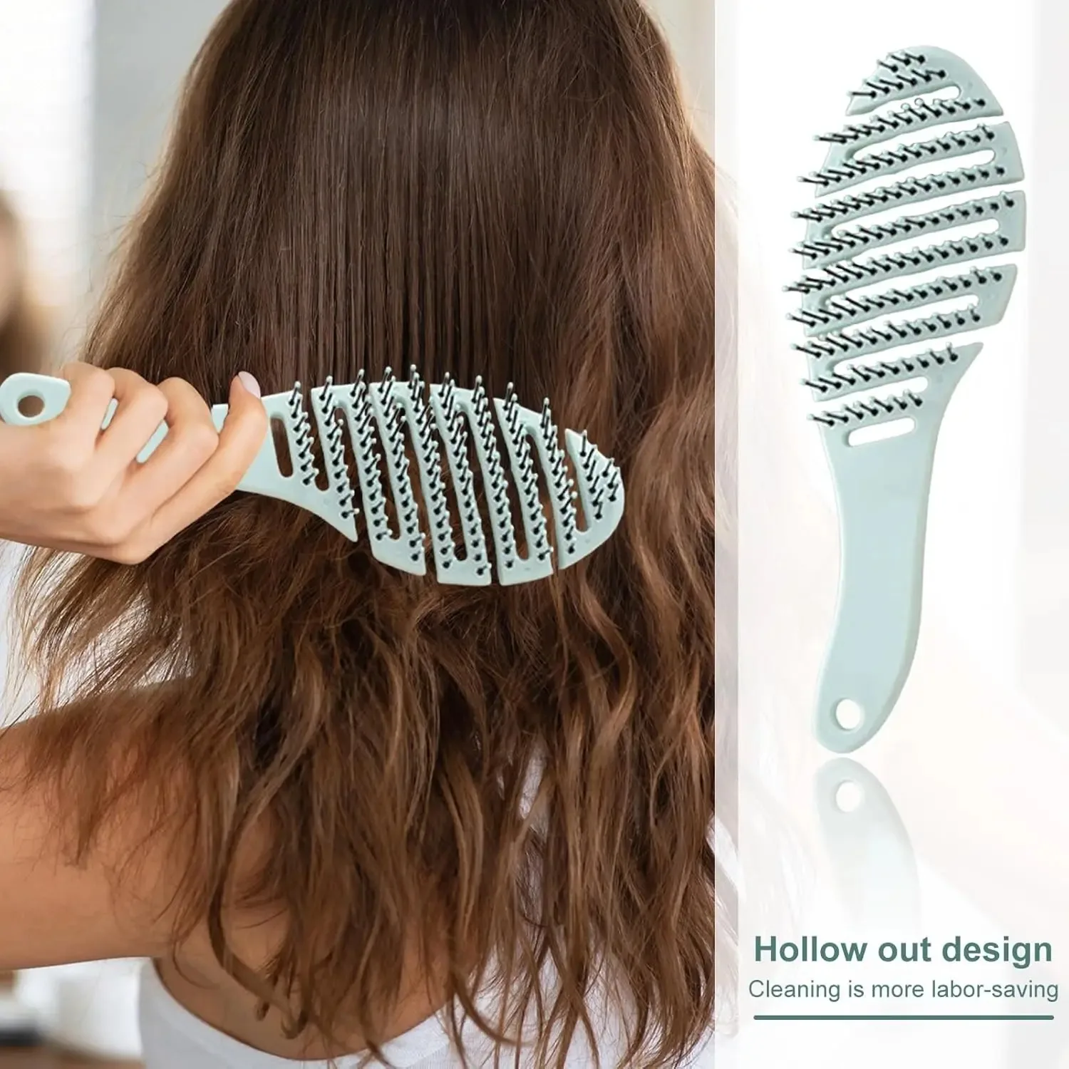 Hollow Out Hair Brush Scalp Massage Combs Hair Styling Detangler Hairbrush Fast Blow Drying Detangling Tool Wet Dry Curly Hair