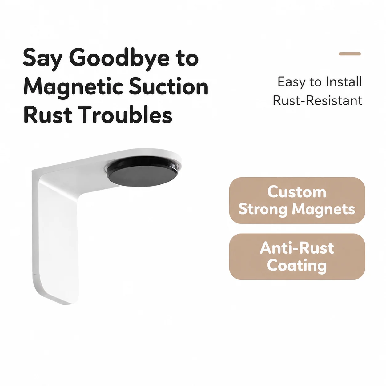 Magnetic Wall-mounted Toothbrush Holder 304 Stainless Steel Cup_voghion.com
