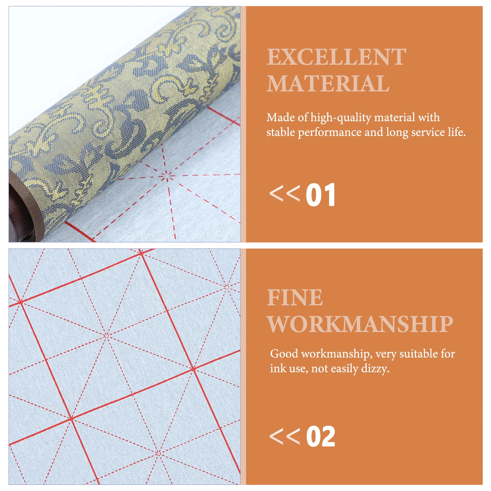 

1Pcs Chinese Water Writing Cloth Calligraphy Practice Scroll Good Workmanship Home Calligraphy Supply Scroll Water Writing Cloth