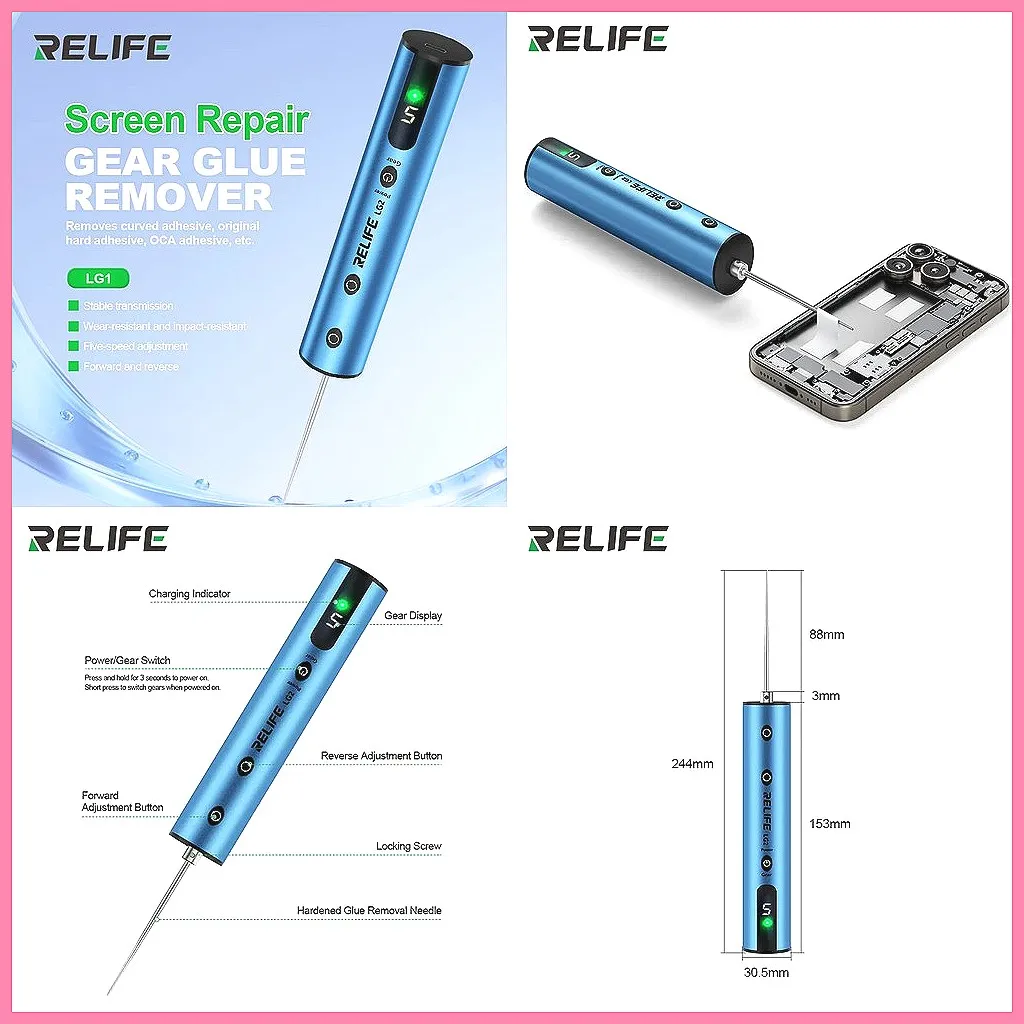 LG2 Gear Glue Remover Machine: Intelligent OCA/Display Remover for iPhone for Samsung Phone Repair