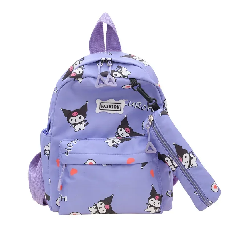 Sanrio Kuromi Children Backpacks Pencil Case Cartoon School Bag Birthday Gift Backpack for Friend Fashion Y2k School Bag Set