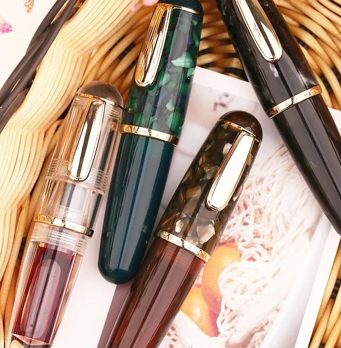 

Ручка-фонтан MAJOHN Q1, короткая, миниатюрная, для записей, толстая, для письма, канцелярские товары, офис, школа