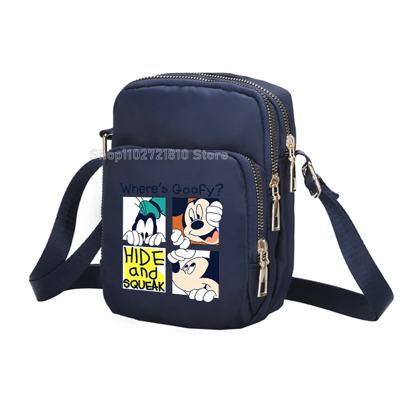 Borsa a tracolla topolino Versatile uomo donna borsa per cellulare borsa a tracolla Anime Cartoon borsa a tracolla per arrampicata con cambio Casual