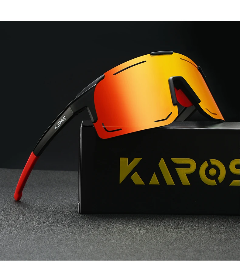 KAROS Unisex Leichte UV400 Sportbrille Anti-UV Wander- und Radfahrbrille mit Komplettem Verpackungsset YZ2032 – Detail 11