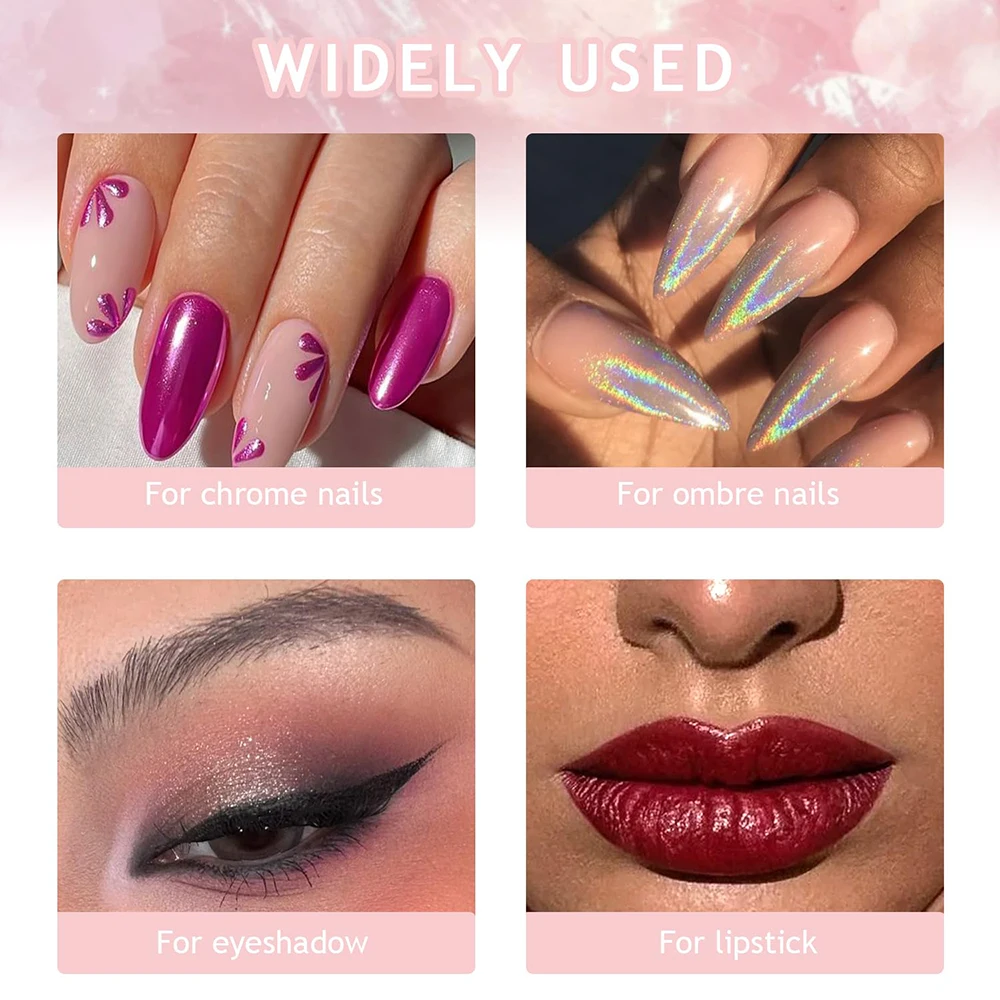 50 teile/paket Chrom Glitter Stift Applikator Dual-end Lidschatten Schwamm Frauen Hause Make-Up Nägel DIY Pinsel Glitters Malerei Stift