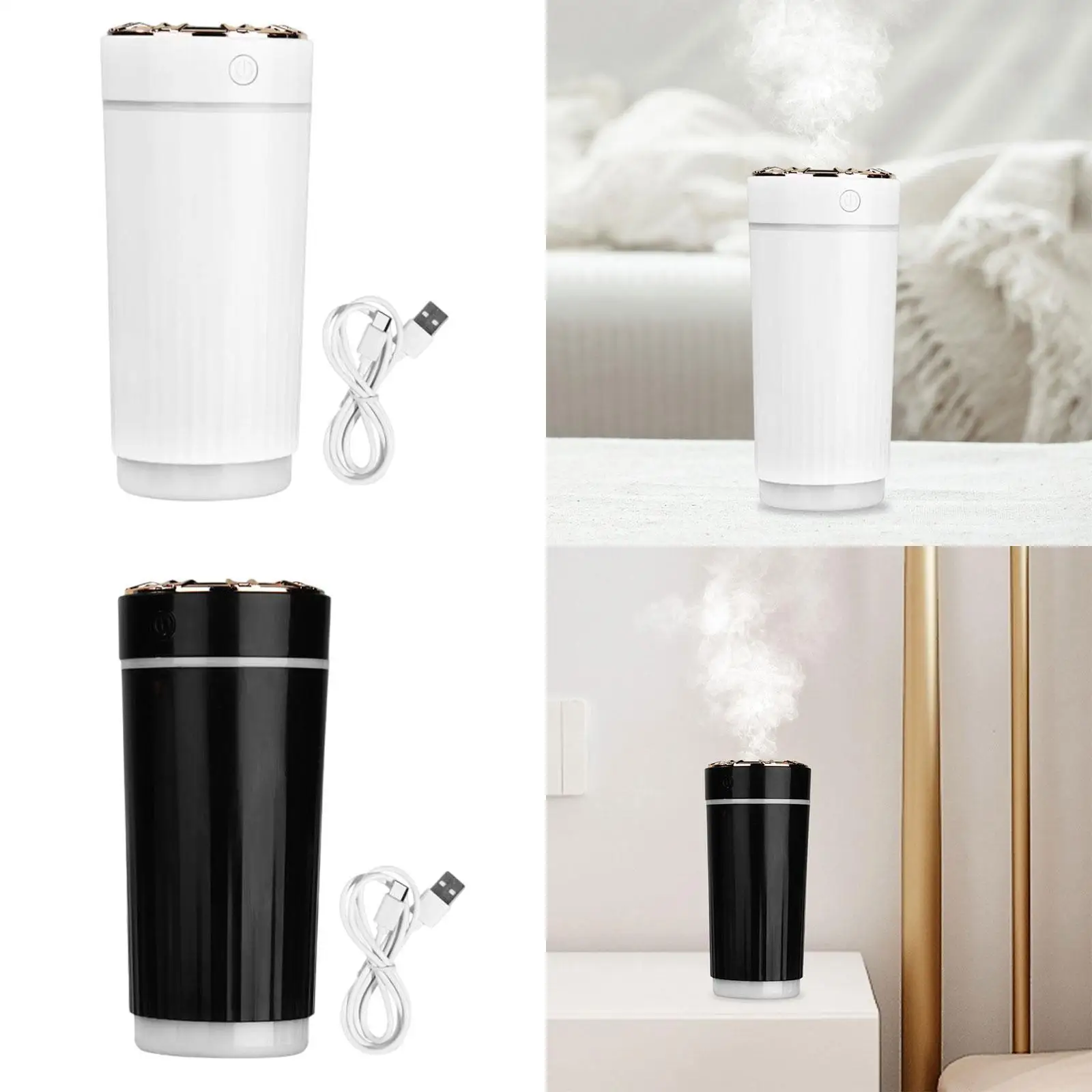 Car Humidifier Personal Air Humidifier USB Rechargeable Silent Portable Mini