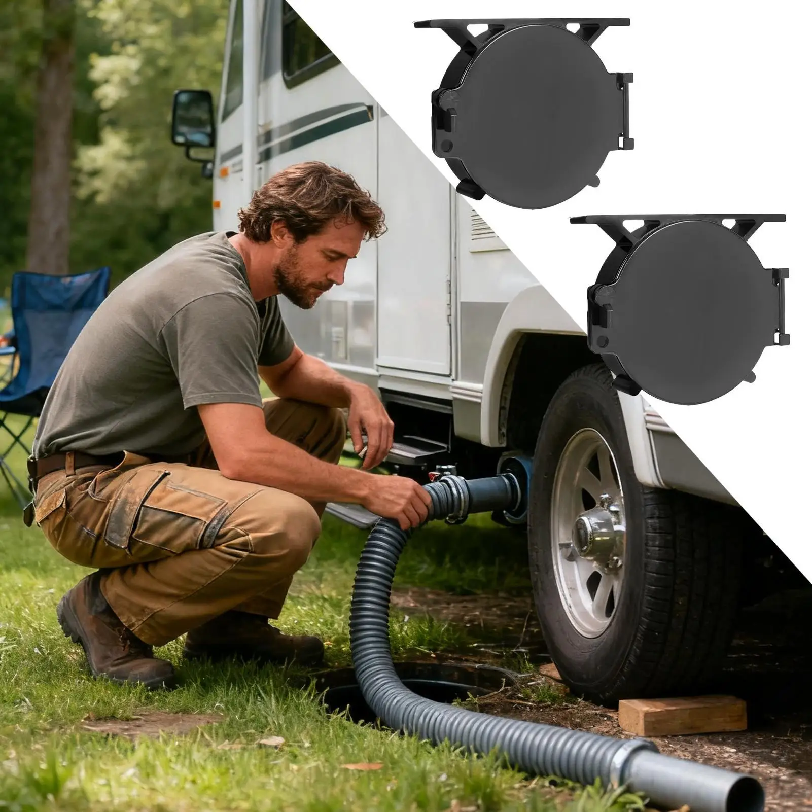 

Замена крышки вентиляционного отверстия на крышу автофургона с замком - герметичная сливная крышка для автофургона для путешествий, дорожных поездок, прицепа для кемпинга, простая установка