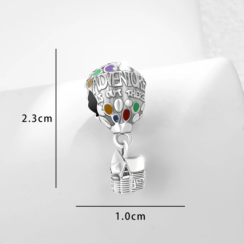 MINISO ديزني 925 فضة الحيوانات التعبئة سحر الخرز الساخن الأصلي 925 سوار الإسورة DIY مجوهرات النساء قلادة #6