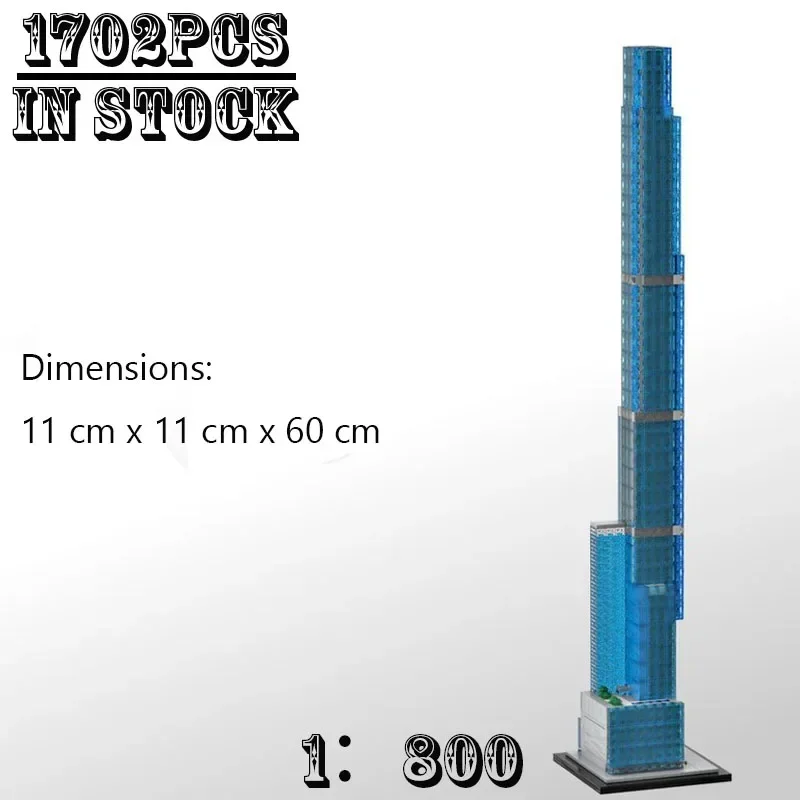 

MOC-127520 Building Block Central Park Tower Model Cityscape Architecture Creative Assembly Toy DIY Birthday Christmas Gifts