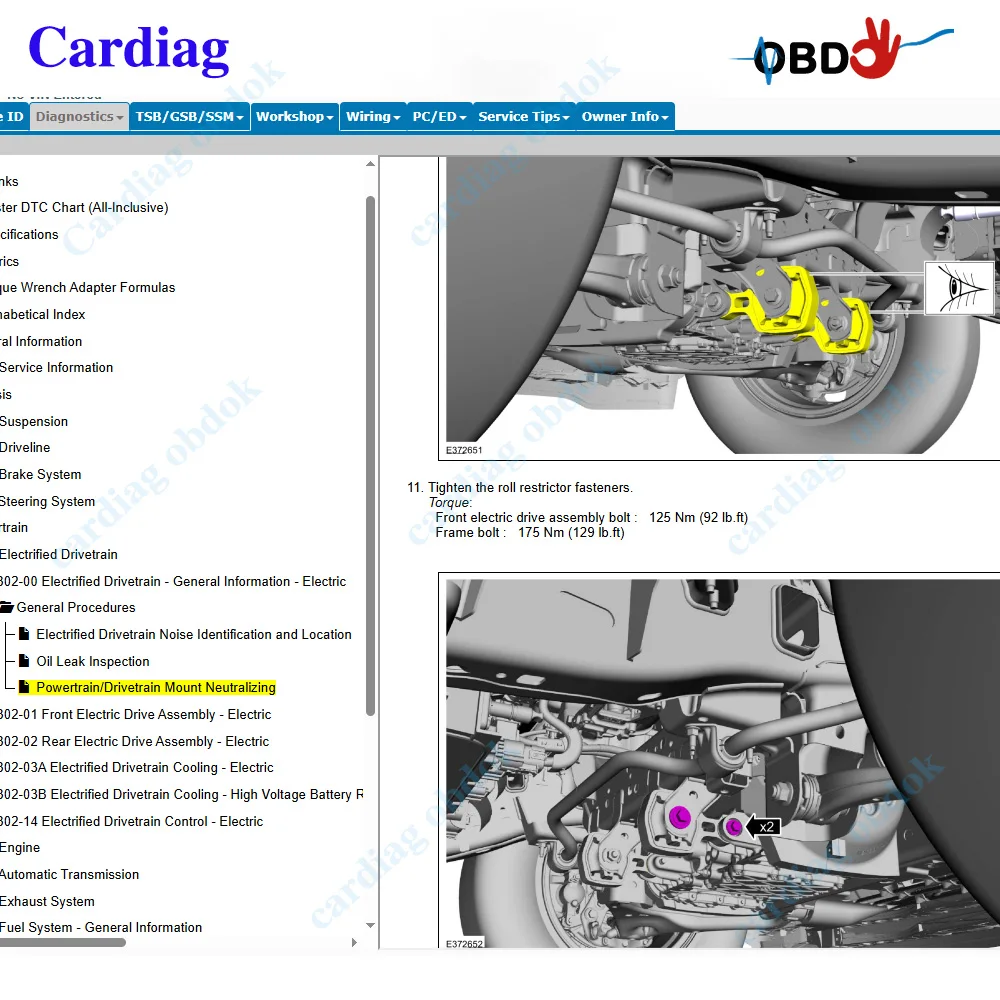 2026 for Ford PTS Online Software Car data Professional Technician Society Workshop Manual Wiring Diagram Pats Inquiry Tools - Image 3