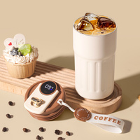 450ml Thermos Bottle Smart Display Temperature 316 Stainless Steel Vacuum Cup Office Coffee Cup Business Portable Thermal Mug