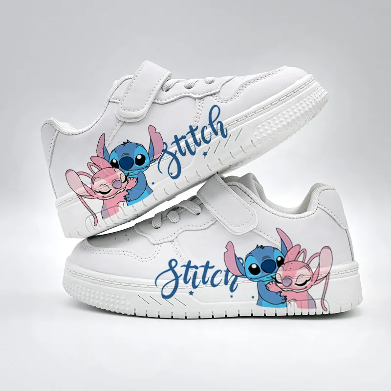 

2026Stitch обувь для девочек и мальчиков, кроссовки для детей, студенческие повседневные баскетбольные кроссовки, детские кроссовки, модная спортивная обувь для бега, подарок