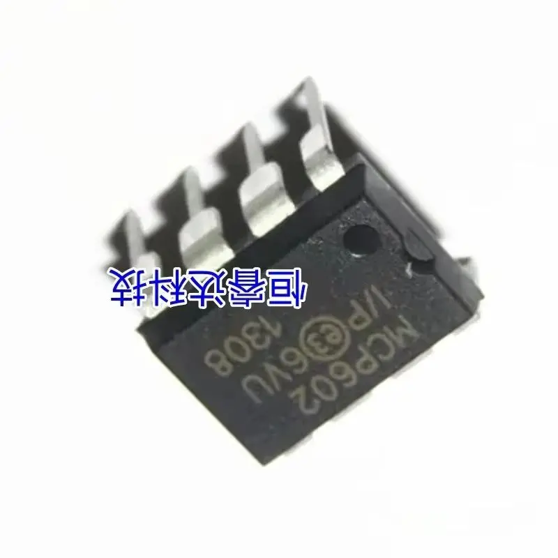 10P/lot MCP602-I/P DIP8 MCP602 DIP8 2.7 فولت إلى 5.5 فولت إمدادات واحدة CMOS Op Amps في المخزون يمكن الطلب