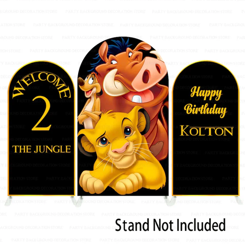 

Forest Lion King Simba Disney Timon Pumbaa Pig Custom Arch Cover Photo Backdrop Photography Background Birthday Party Background