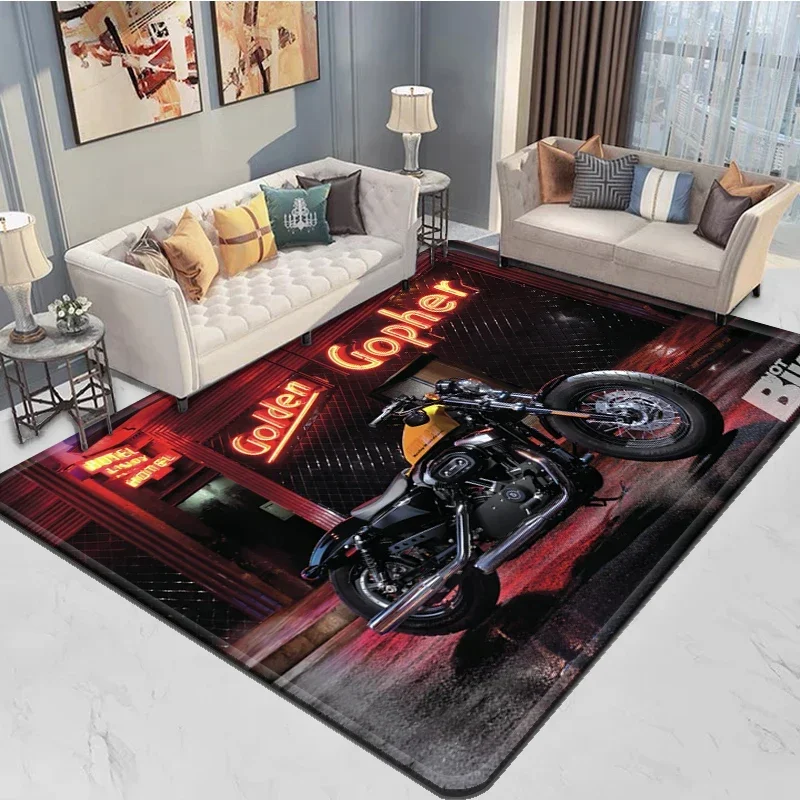 Motorcycle GP Mountain biking Speed moto Carpet Kitchen Doormat Bedroom Floor Decoration, Living Room Bathroom Anti-slip Rug