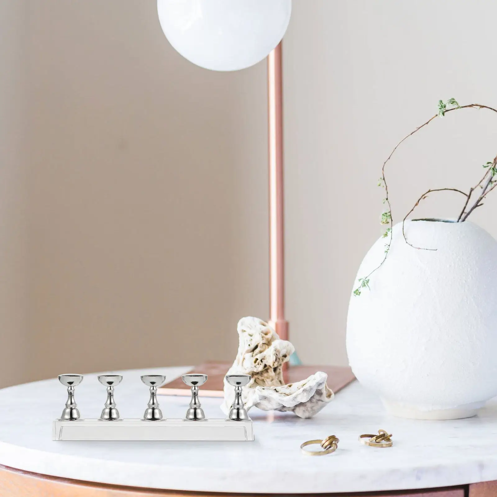 

4Pcs Acrylic Nail Art Display Stand Checkerboard Manicure Practice Holder Nail Tip Rack Storage Organizer Salon Tool