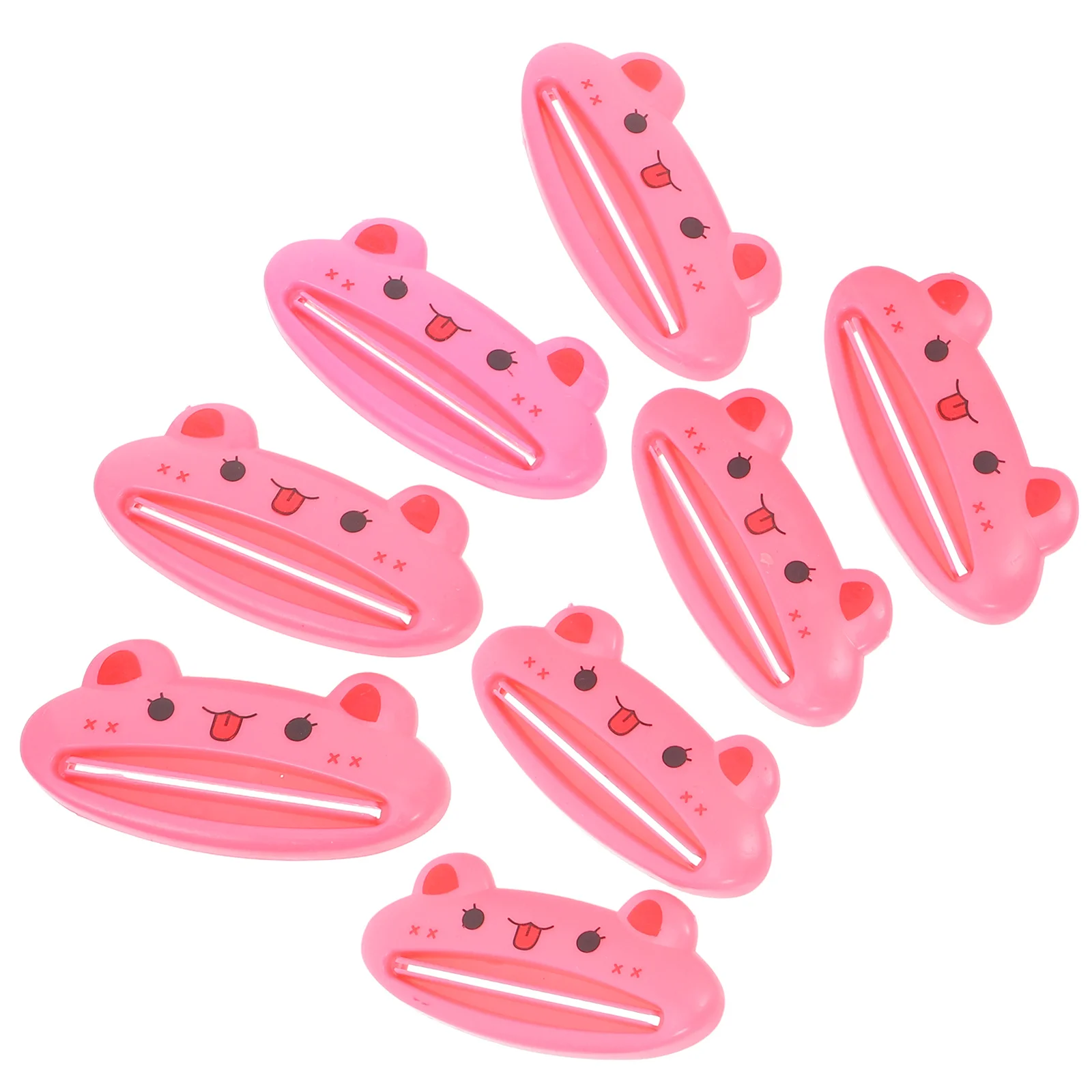 

8Pcs Cartoon Animal Toothpaste Squeezer Manual Extruder No Squeeze Out Home Travel Use Random Color Style
