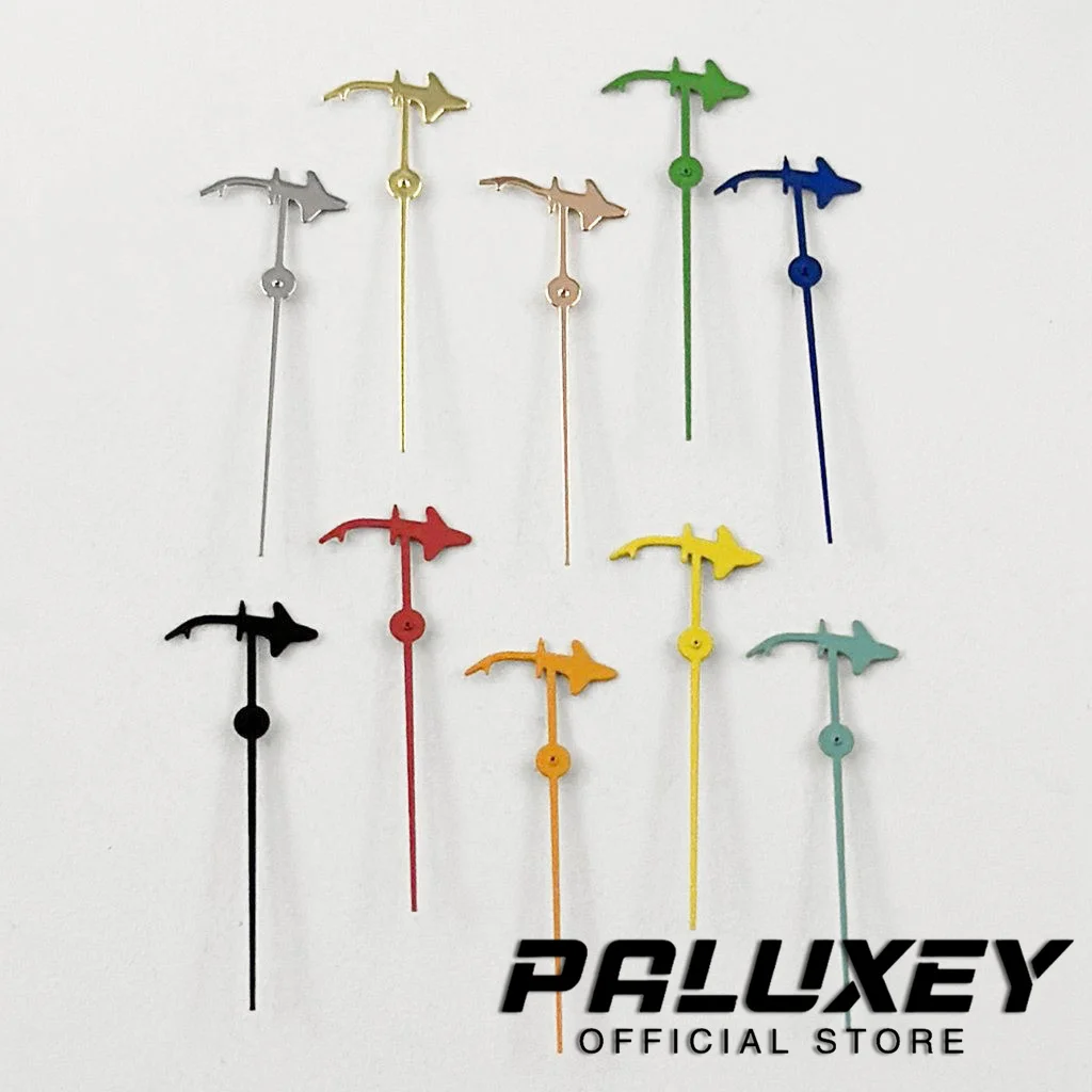 Shark Second Hands Silver Red Blue Green Black Orange Hands 12.5MM Fit NH35 NH36 NH38 NH39 NH70 NH72 Movement Replacement Parts