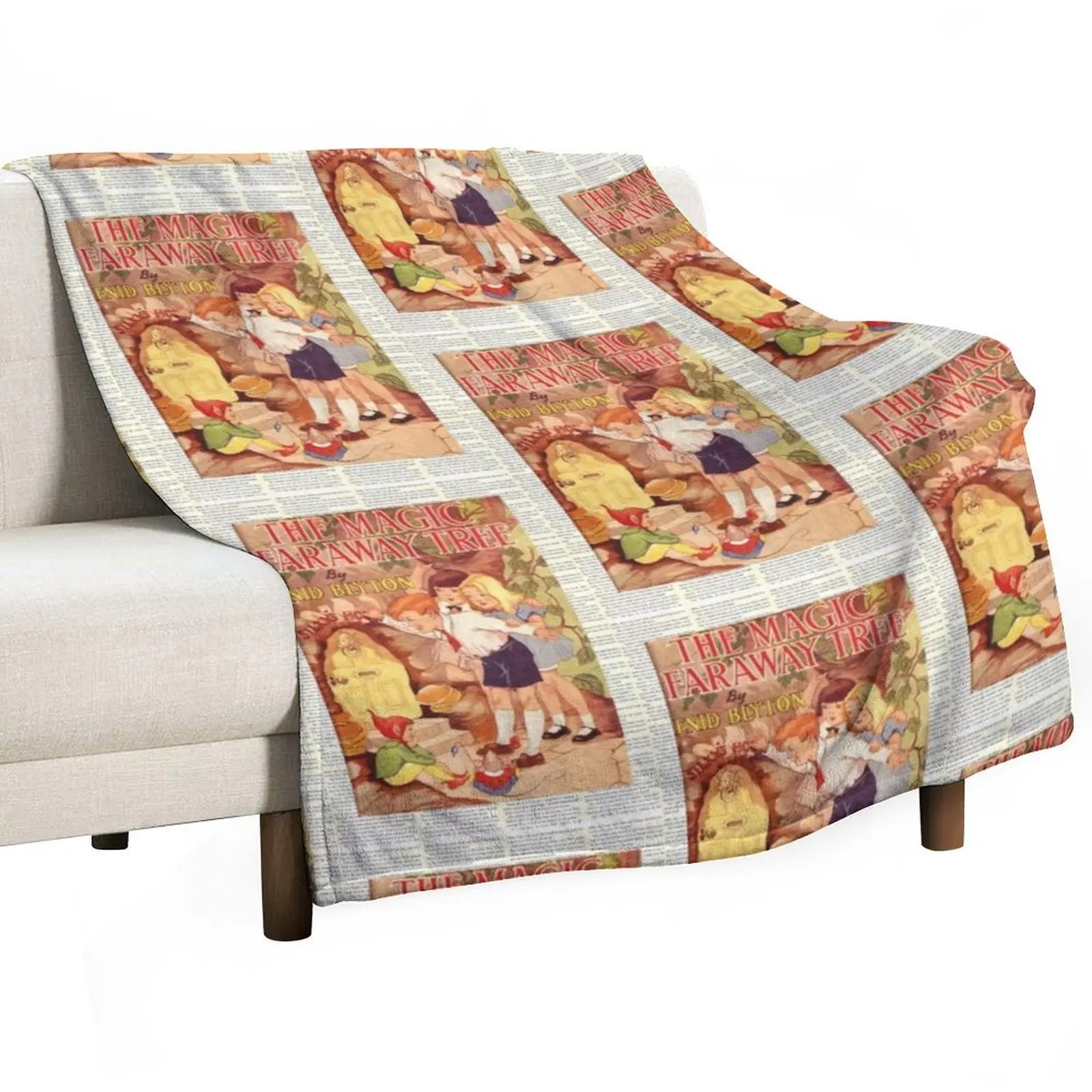 

The Magic Faraway Tree Book Cover Throw Blanket Cute Plaid blankets and throws heavy to sleep Luxury St Blankets