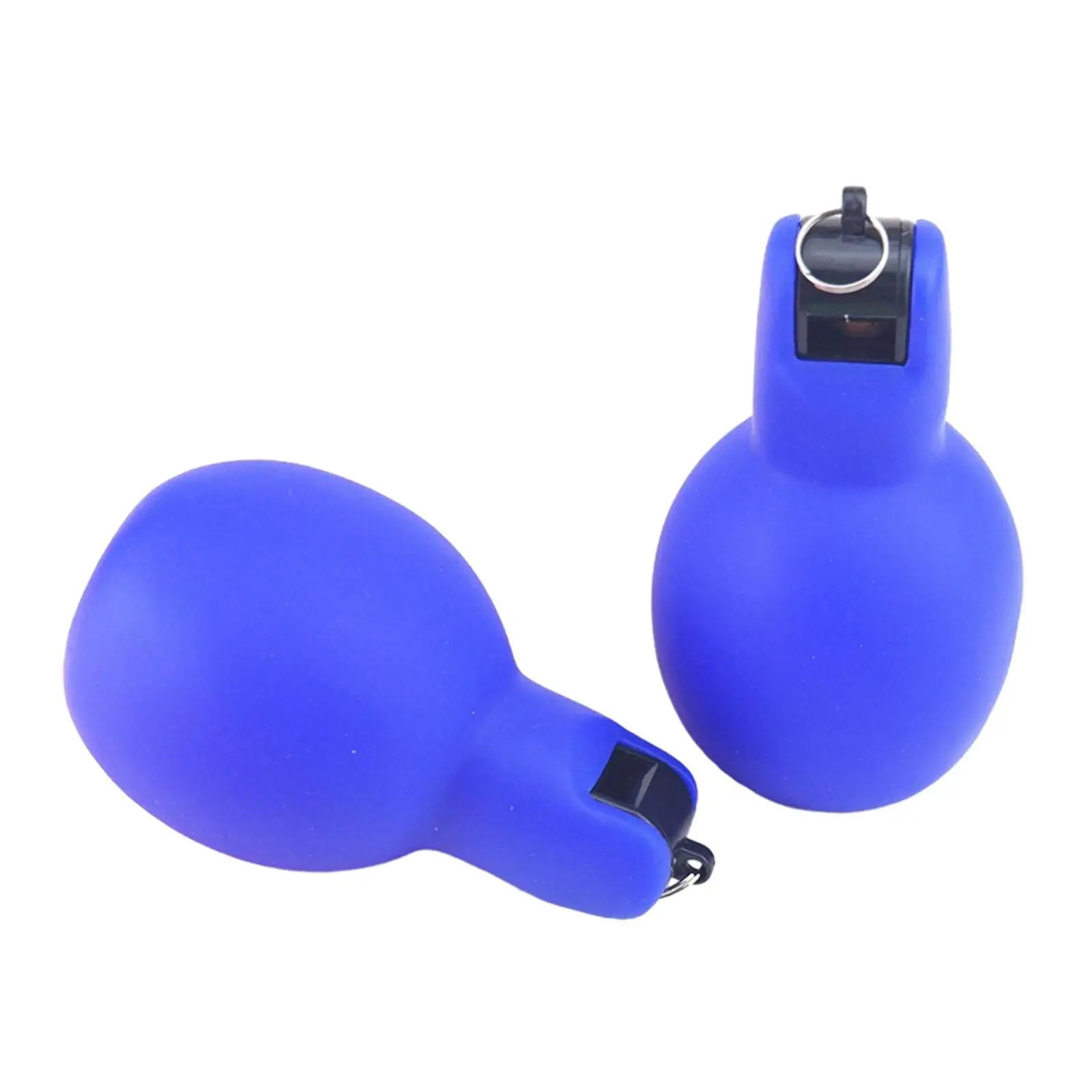 Squeeze Whistles for Referees Loud Sound PVC Lightweight Hand Training Whistle Portable for Outdoor Sports Camping Boating
