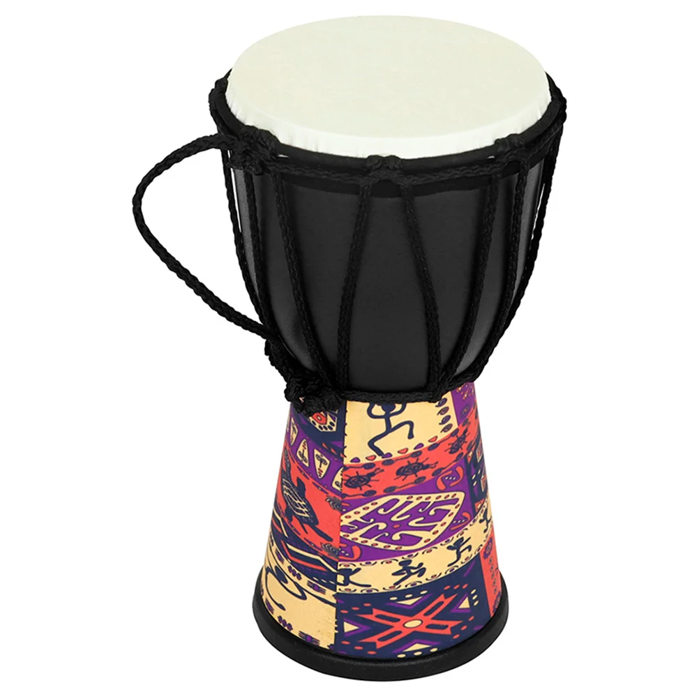 

Tambourine Djembe Percussion Instrument Hand Drum for Beginner Music Goat Skin Child