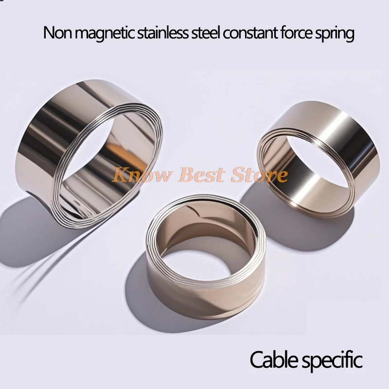 1-10pcs Non Magnetic Stainless Steel Constant Force Spring For Cable Accessories Use Power Industry Diameter 8mm to 80mm