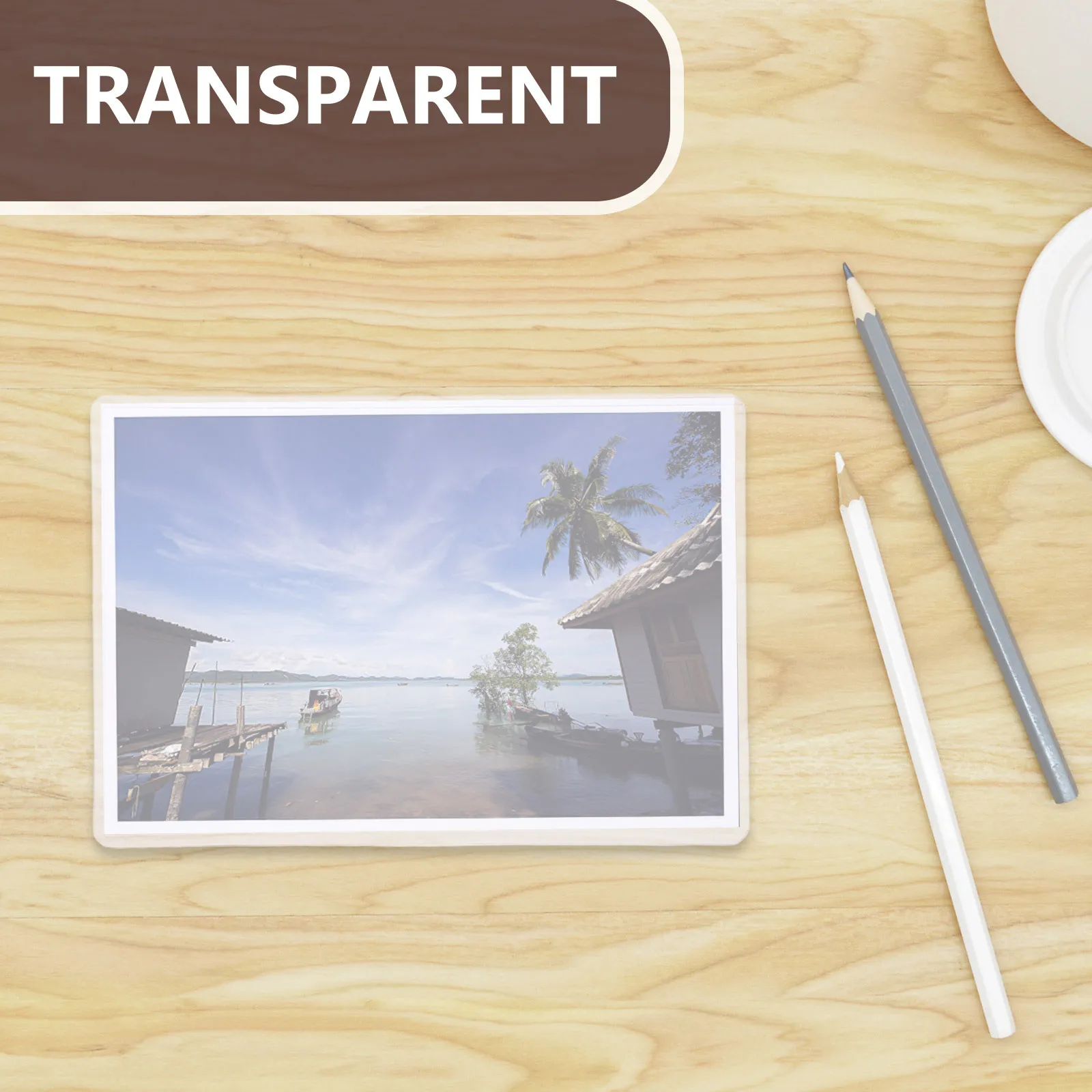 

50Pcs Clear Plastic Card Protector Sleeves Waterproof Ultrathin Photo Holders Hard Postcard Protectors Postcard Sleeves