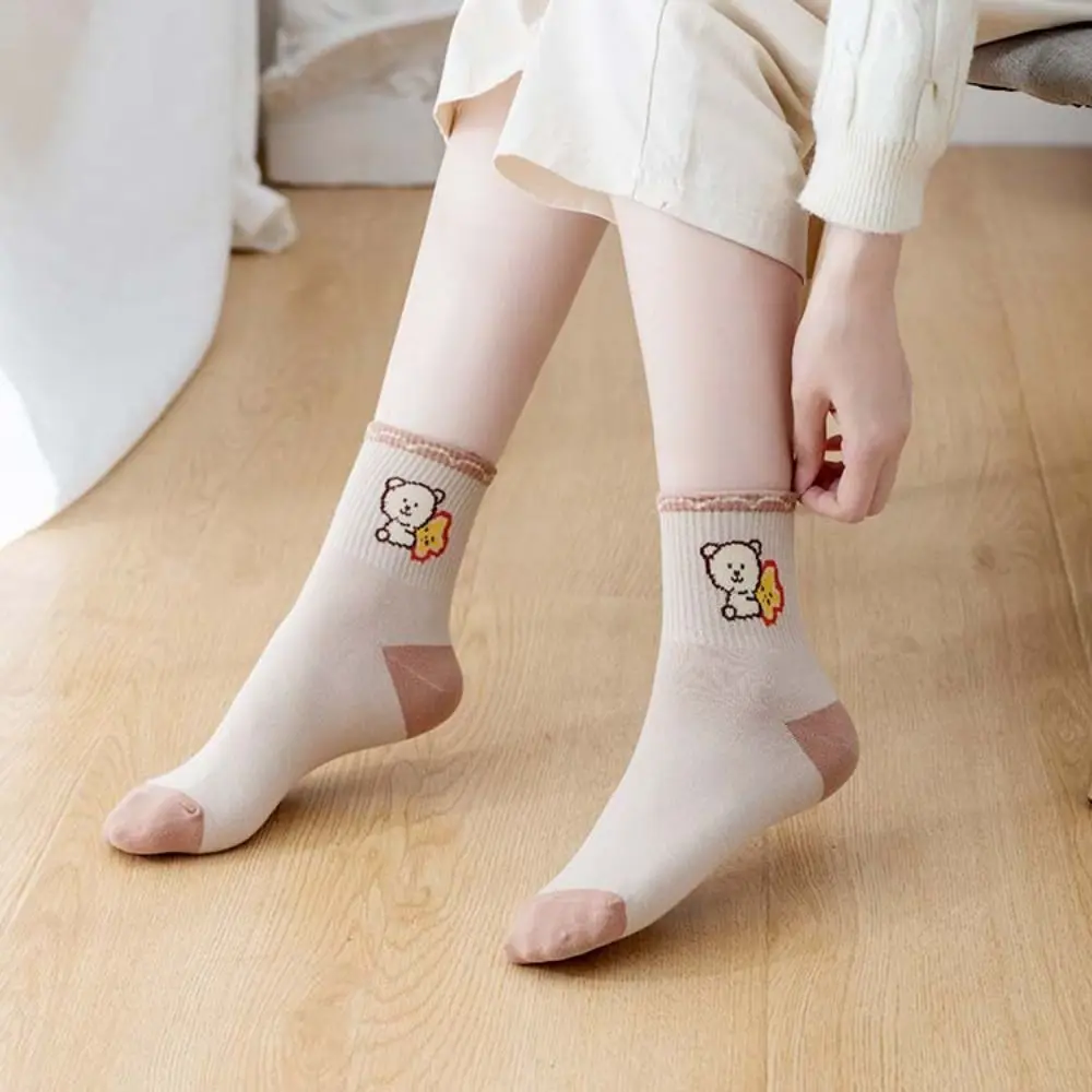 

5 пар, тонкие летние носки в стиле «лолита»