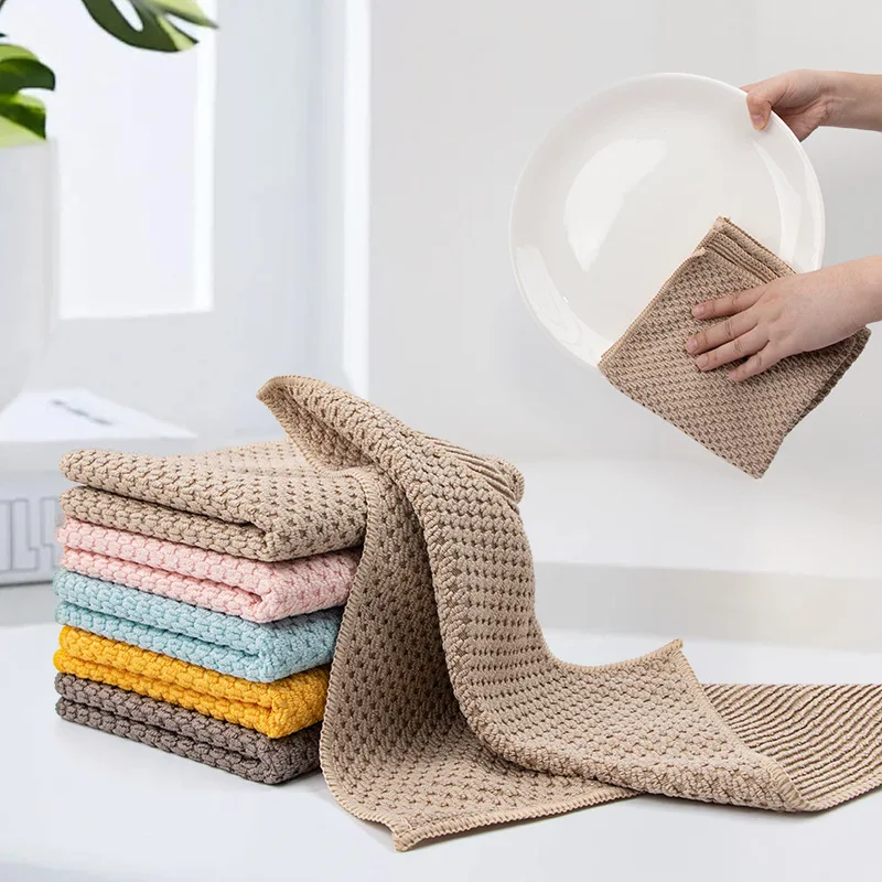 

3 кухонные тряпки, тряпки для чистки, впитывающие тряпки, губки для чистки из микрофибры, салфетки для мытья посуды, бытовые салфетки для чистки