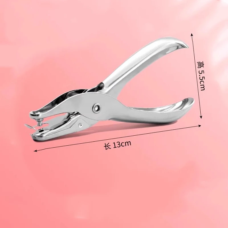 Punching Machine Round Hole Paper Stationery Loose-leaf Book Document Binding Punching Cute Manual and Handcrafted