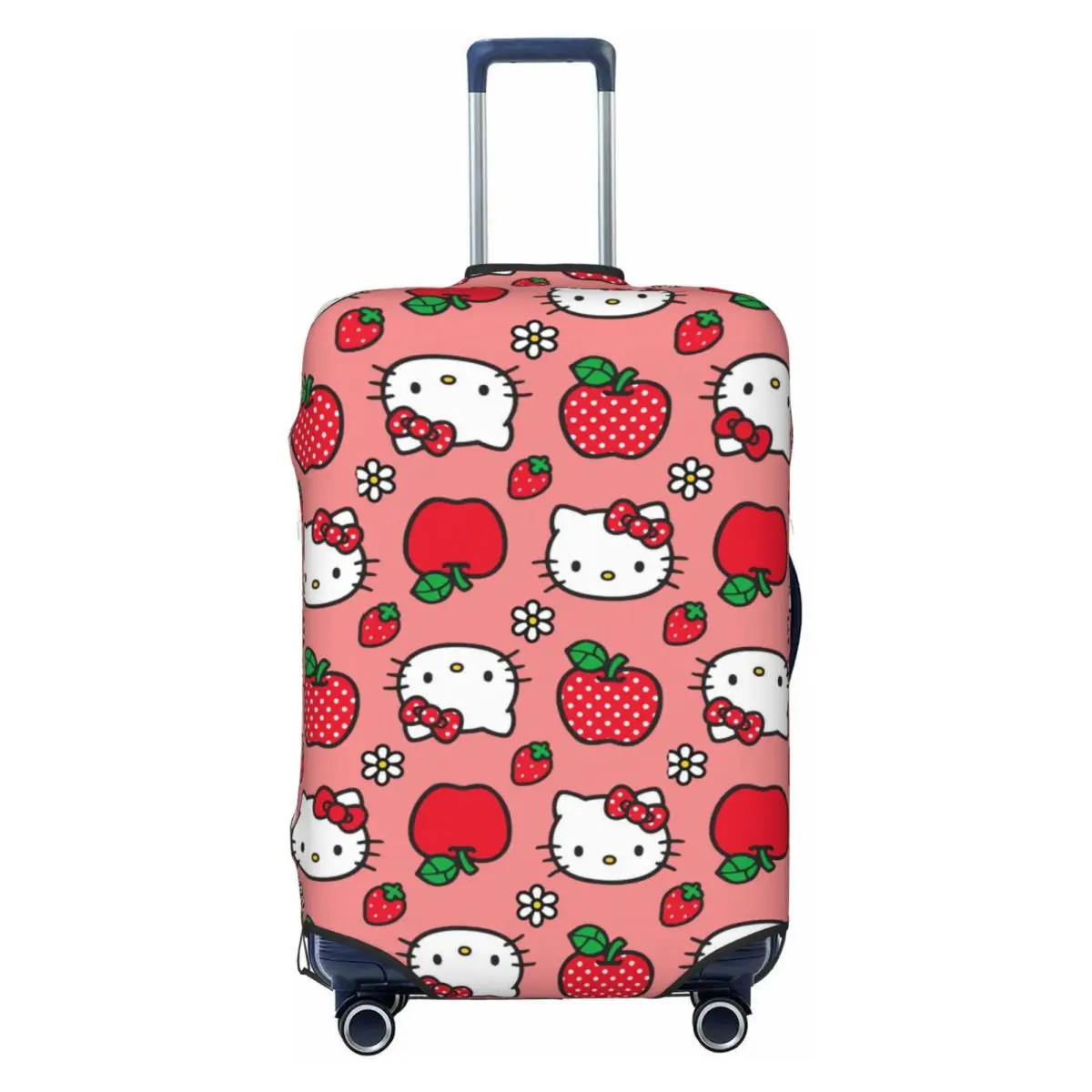 Sanrio Cute Hello Kitty Luggage Cover Fits 18-32 Inch Suitcases Sanrio Cartoon Elastic Suitcase Cover Protector Travel