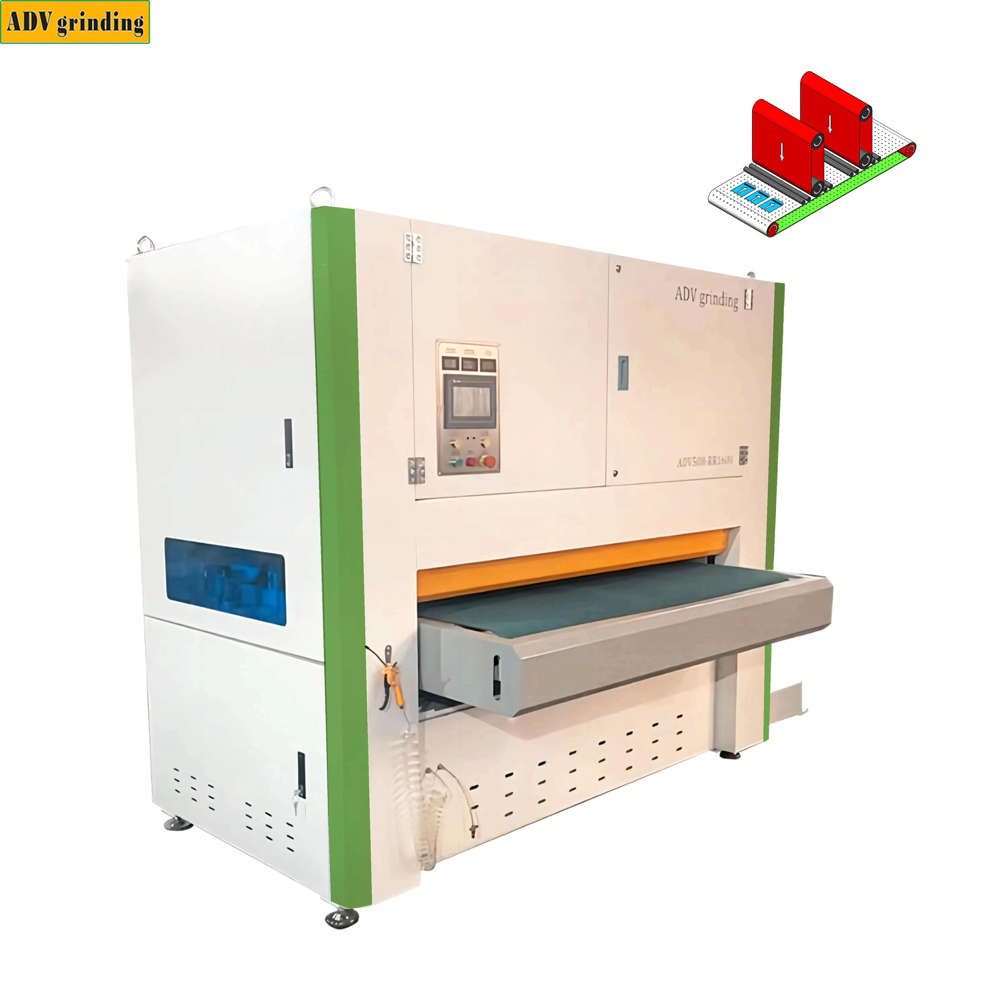 Hot sales full Automatic different metal sheet work pieces surface removal deburring finishing machine