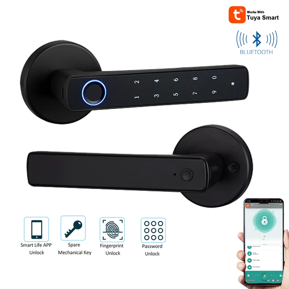 tuya-bluetooth-smart-lock-fingerprint-password-key-unlock-smart-home-electronic-door-lock-for-wooden-door