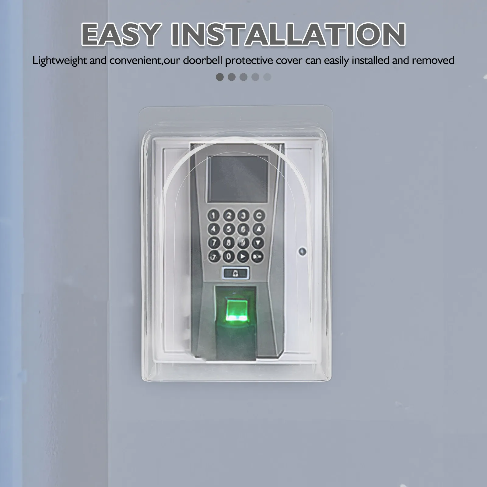 Clear Plastic Access Control Rain Cover Outdoor Keypad Protective Shield Weatherproof Doorbell Rainproof Cover Compatible