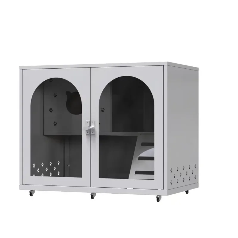 Villa cat cage, household indoor cat house, cattery cat cabinet
